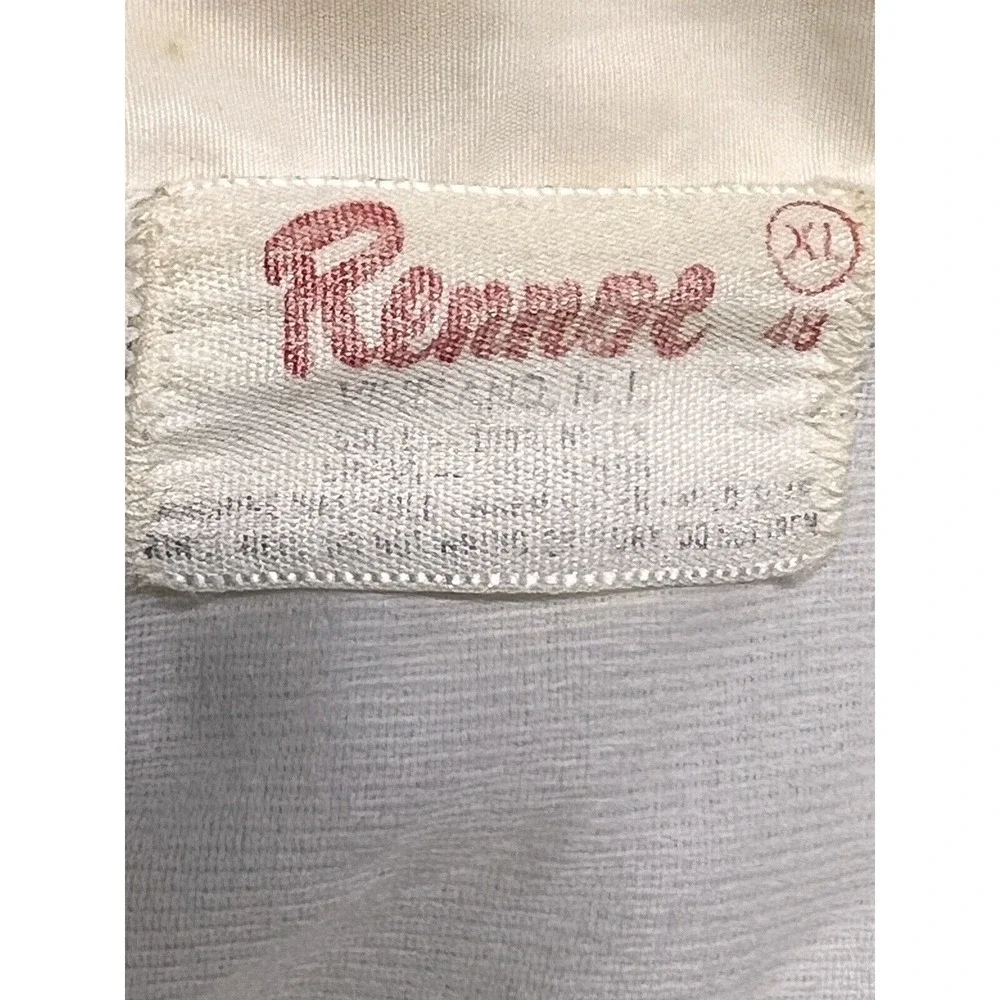 Vintage Windbreaker Coach Jacket XL Lined Baggy White Boxy Cropped Oversized 60s
